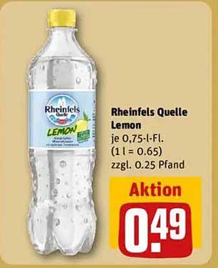 Rheinfels Quelle Lemon 0,75 l