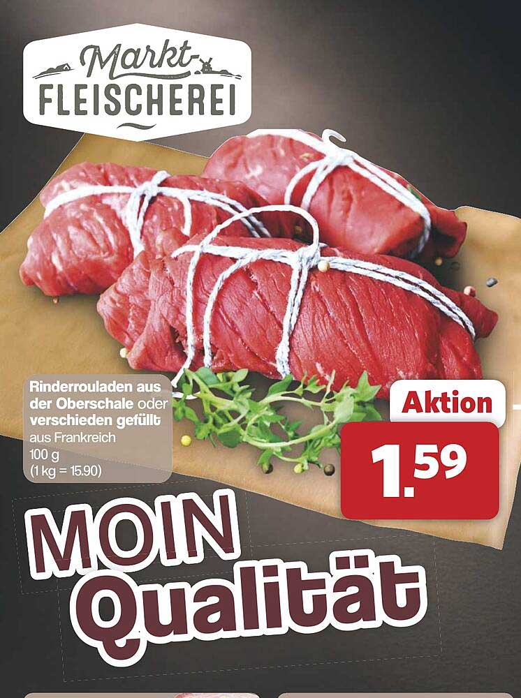 Rinderrouladen aus der Oberschale, verschieden gefüllt