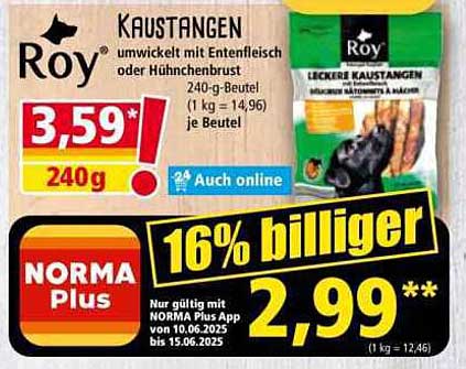 Roy Kaustangen umwickelt mit Entenfleisch oder Hühnerbrust - 240g Beutel