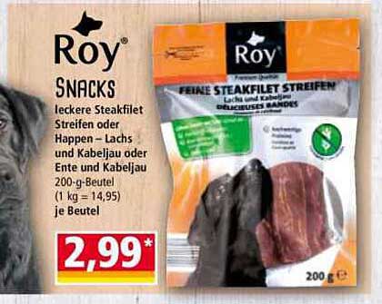 Roy Snacks - Leckere Steakfilet Streifen für Hunde