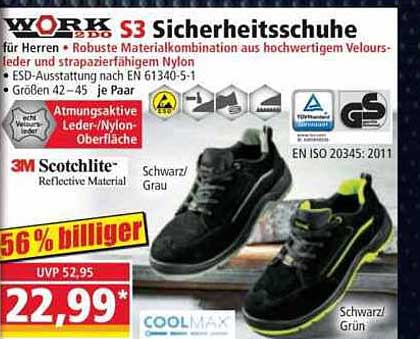 S3 Sicherheitsschuhe für Herren von WORK PRO