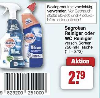 Sagrotan Reiniger oder WC Reiniger 750-ml-Flasche