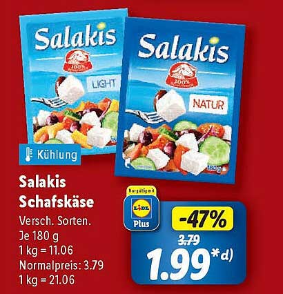 Salakis Schafskäse - Verschiedene Sorten, je 180 g