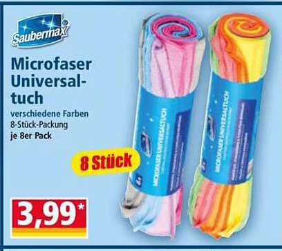 Saubermax Microfaser Universaltuch 8 Stück