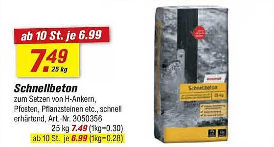 Schnellbeton 25 kg