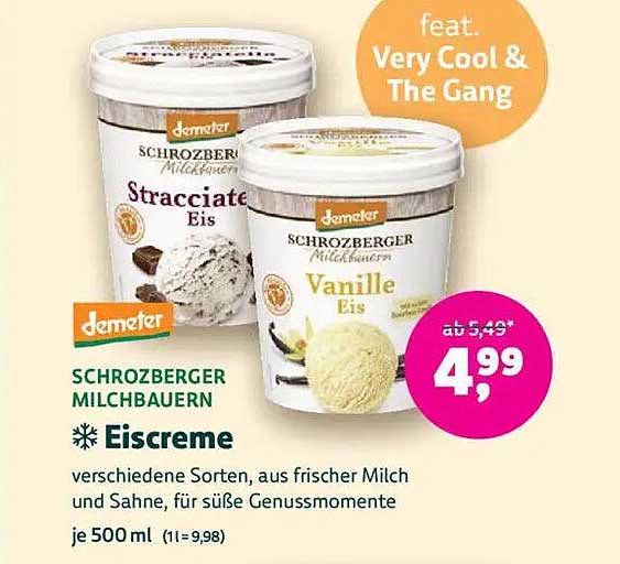 SCHROZBERGER MILCHBAUERN Eiscreme