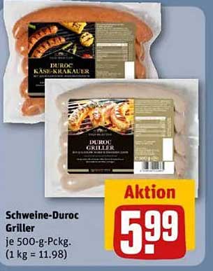 Schweine-Duroc Griller
