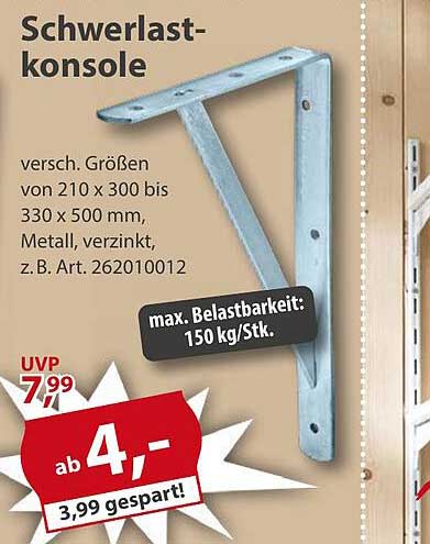 Schwerlastkonsolen - für Ihre robusten Projekte