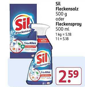 Sil Fleckensalz 500 g oder Flecken Spray 500 ml