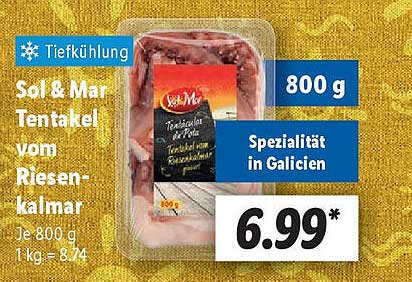 Sol & Mar Tentakel vom Riesen-Kalmar 800 g