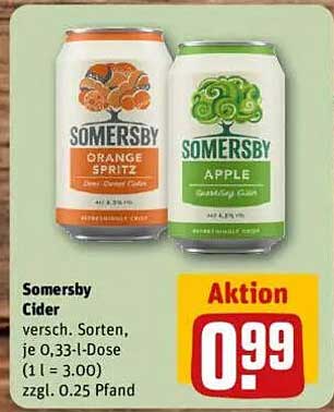 Somersby Cider – Erfrischender Genuss in verschiedenen Sorten