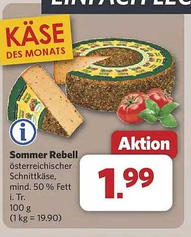 Sommer Rebell - Österreichischer Schnittkäse