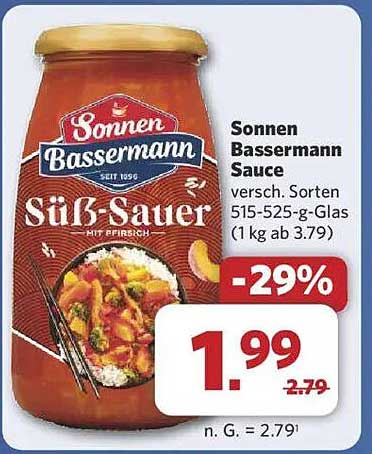 Sonnen Bassermann Süß-Sauer Sauce – Verschiedene Sorten