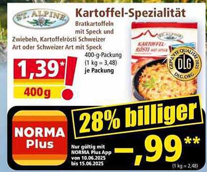 ST. ALPINE Kartoffel-Spezialität - Bratkartoffeln mit Speck