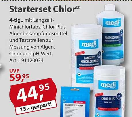 Starterset Chlor - 4-tlg.