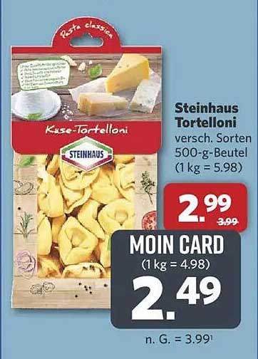 Steinhaus Tortelloni 500-g-Beutel - verschiedene Sorten