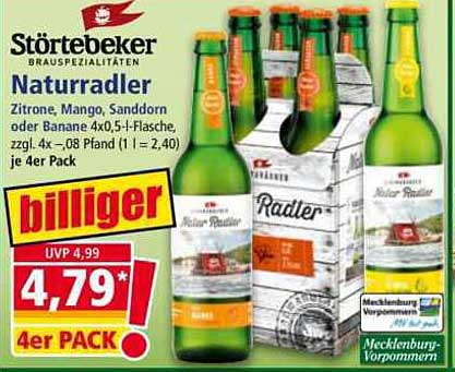 Störtebeker Naturradler - 4er Pack