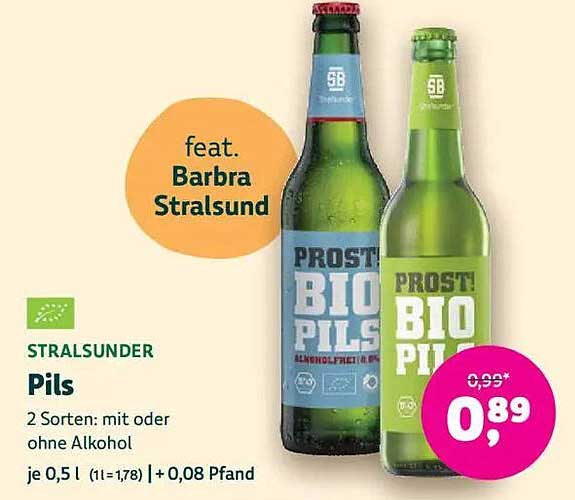 STRALSUNDER Pils - 2 Sorten mit oder ohne Alkohol