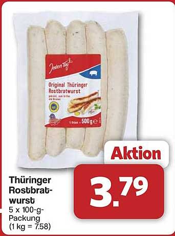 Thüringer Rostbratwurst 5 x 100-g-Packung