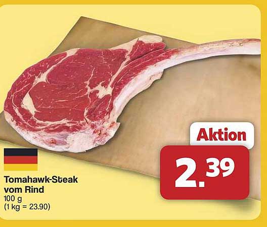 Tomahawk-Steak vom Rind