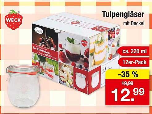Tulpengläser mit Deckel - 12er-Pack