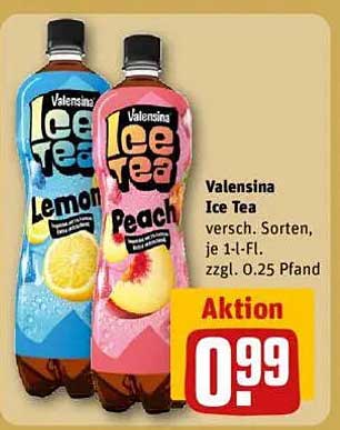 Valensina Ice Tea - Erfrischender Genuss in verschiedenen Sorten