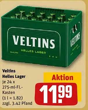 Veltins Helles Lager 24 x 275-ml- Kästen