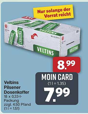 Veltins Pilsener DosenkoFFER 18 x 0,33-l-Packung