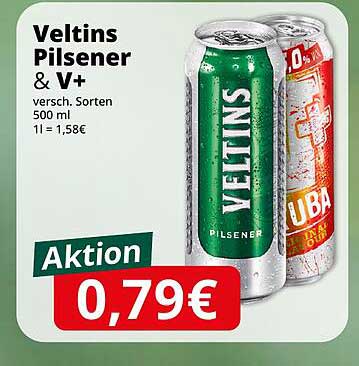 Veltins Pilsener & V+ - Aktionsangebot