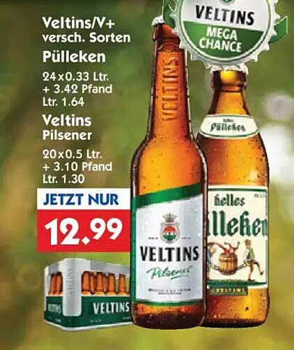 Veltins/V+ verschiedene Sorten Pülleken