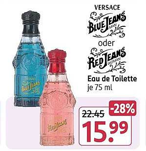 Versace Blue Jeans oder Red Jeans Eau de Toilette je 75 ml