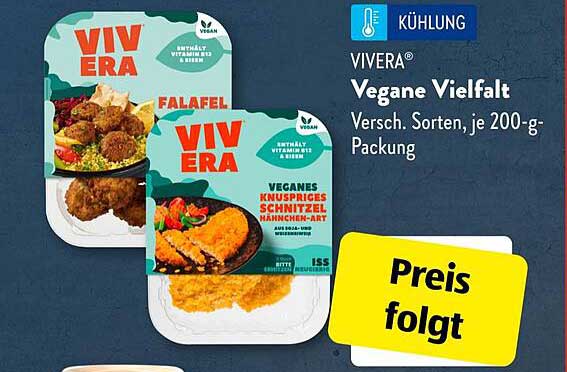 VIVERA® Vegane Vielfalt – Versch. Sorten, je 200-g-Packung