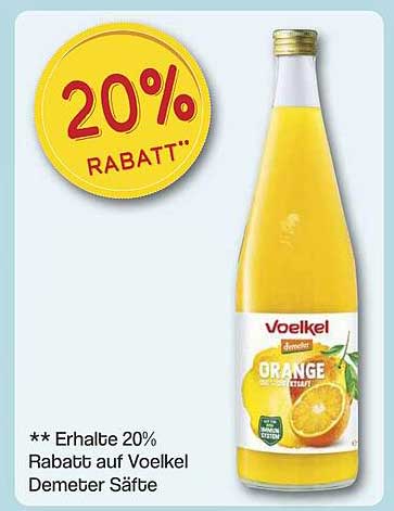 Voelkel Demeter Orangensaft – 20% Rabatt
