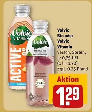 Volvic Bio oder Volvic Vitamin - Verschiedene Sorten, je 0,75 l-Fl.