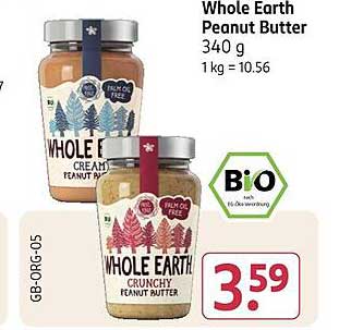 Whole Earth Peanut Butter 340 g