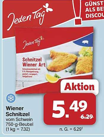 Wiener Schnitzel vom Schwein 750-g-Beutel