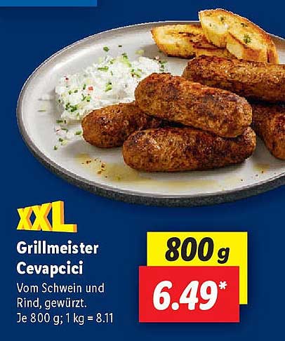 XXL Grillmeister Cevapcici 800 g