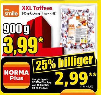 XXL Toffees 900 g - my smile
