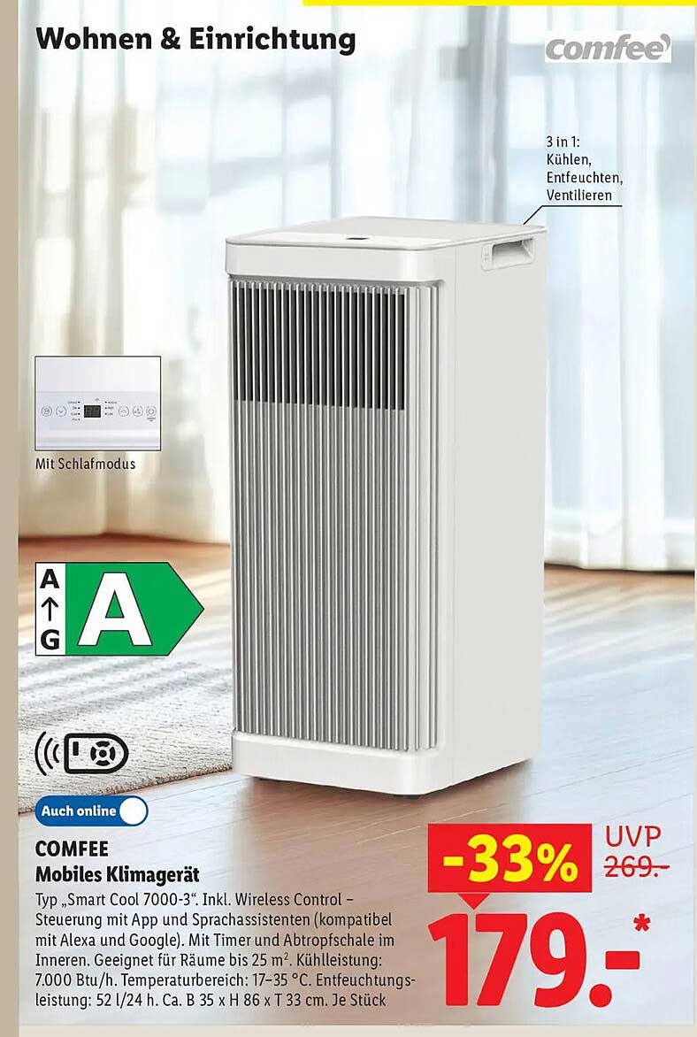 COMFEE Mobiles Klimagerät