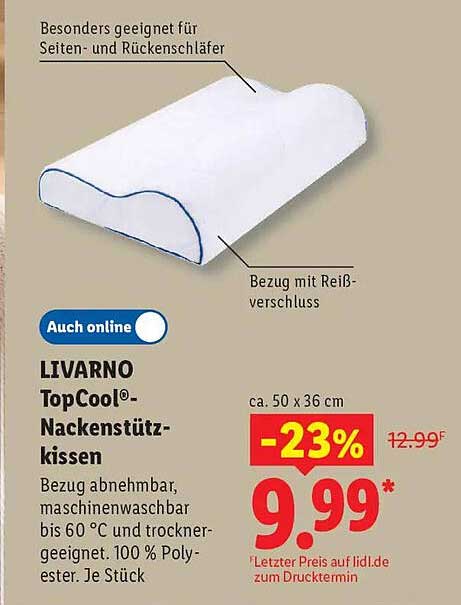 LIVARNO TopCool®-Nackenstützkissen