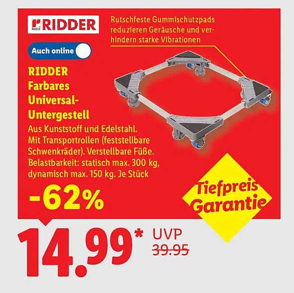 RIDDER Farbbares Universal-Untergestell