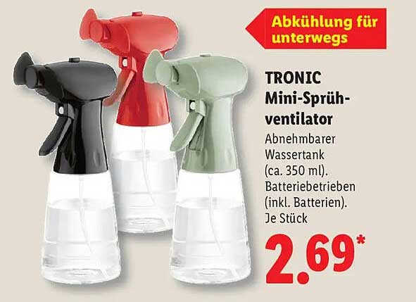 TRONIC Mini-Sprüh-ventilator