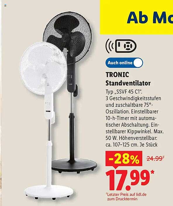 TRONIC Standventilator