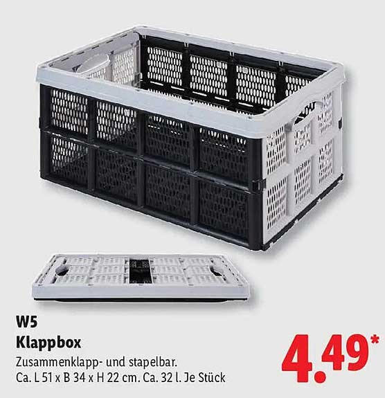 W5 Klappbox