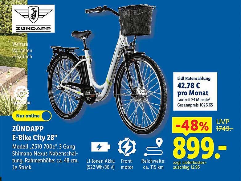 ZÜNDAPP E-Bike City 28"