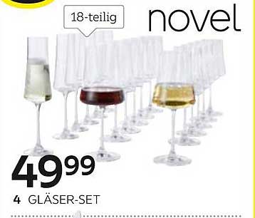 18-teiliges Gläser-Set von NOVEL