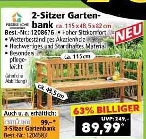 2-Sitzer Gartenbank