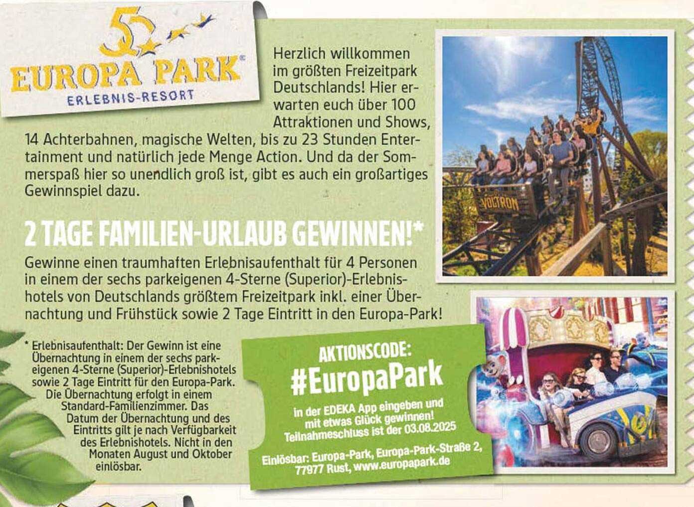 2 Tage Familien-Urlaub im Europa-Park gewinnen!
