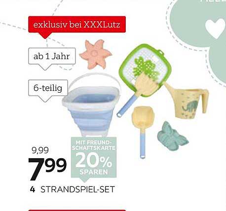 4-teilige Strandspiel-Set