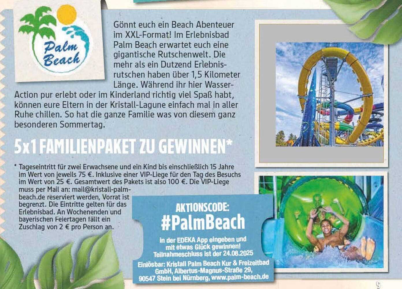 5x1 Familienpaket im Kristall Palm Beach